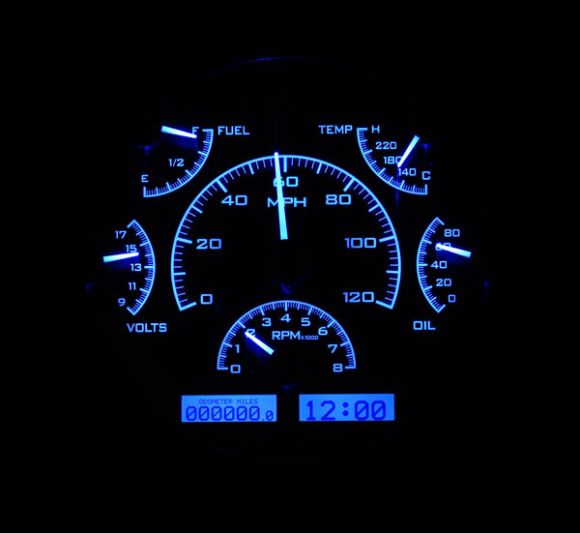 Dakota Digital VHX Dash | Black Alloy & Blue | 66-77 Bronco, 61-66 Ford Truck Questions & Answers
