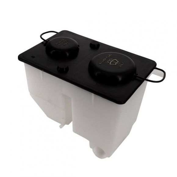 Will this COMBO WINDSHIELD WASHER/COOLANT RESERVOIR work on a 1973 Ford Bronco and what else would I need?