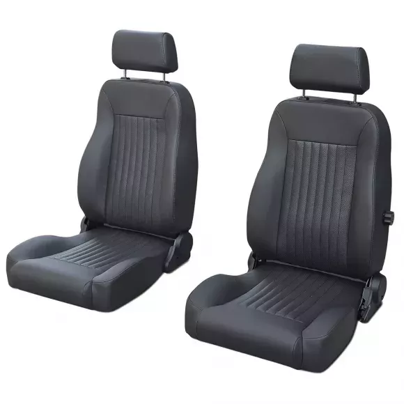 Caballo Front Bucket Seats | Black Pleated | 66-77 Ford Bronco Questions & Answers