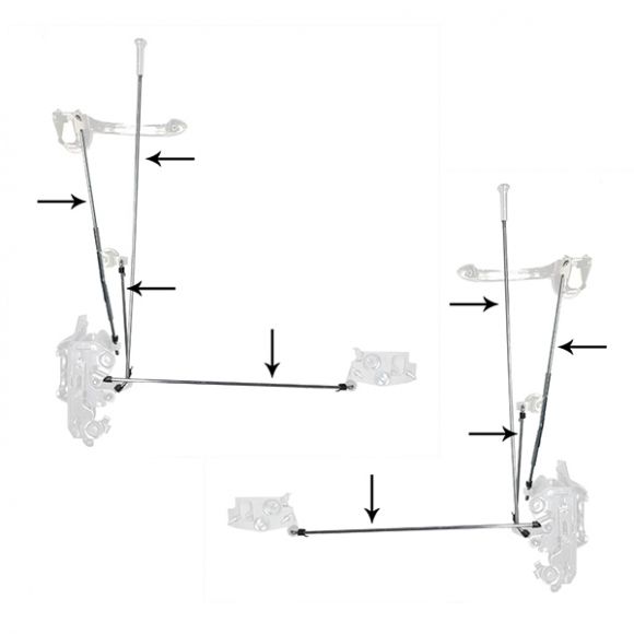Does the door latch rod kit include the clips or do they have to be purchased separately?