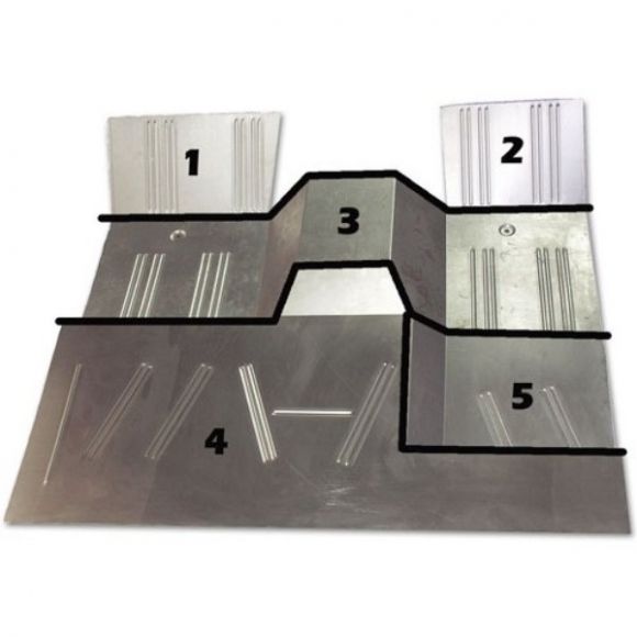 Just to be clear. The whole set up comes in 5 pieces?  It is not one piece.
