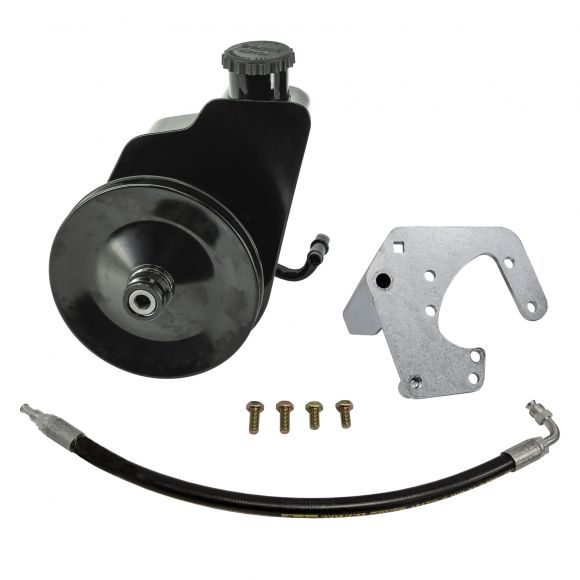 Power Steering Pump + Bracket & Hose | Single Return, V-Belt | 72-77 Ford Bronco Questions & Answers