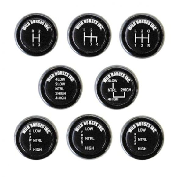 What is the thread pattern on the front and rear twin shift knobs?