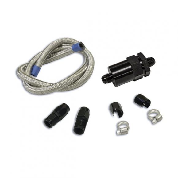 I want to use this hose kit on my '71 bronco. I am using a OEM  mechanical fuel pump. What fitting do I need to mate this fuel line to that pump? The fitting on the pump looks like it would accept a flaired metal line with a captured nut.