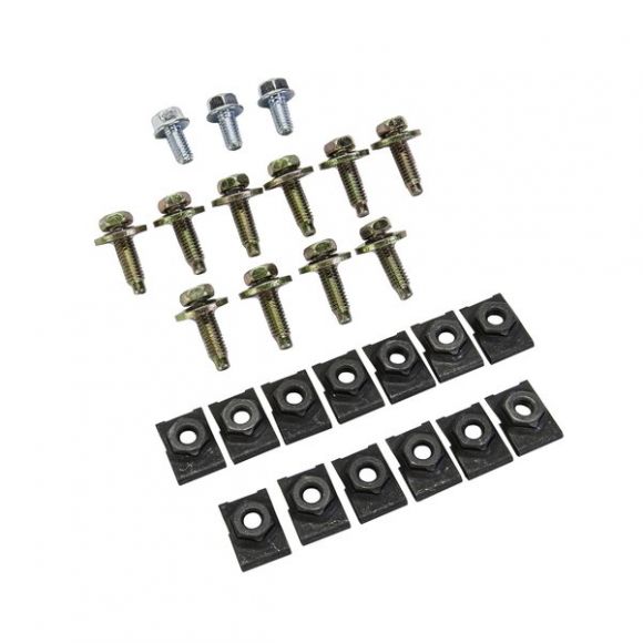 My grille has 10 holes, Kit comes with (13) clips, and (3) of the clips have a nut set into the clip.<br>The other (10) clips are just circles.<br>Where do the (3) odd-ball clips with nuts go on the grille? <br><br>Thank you.