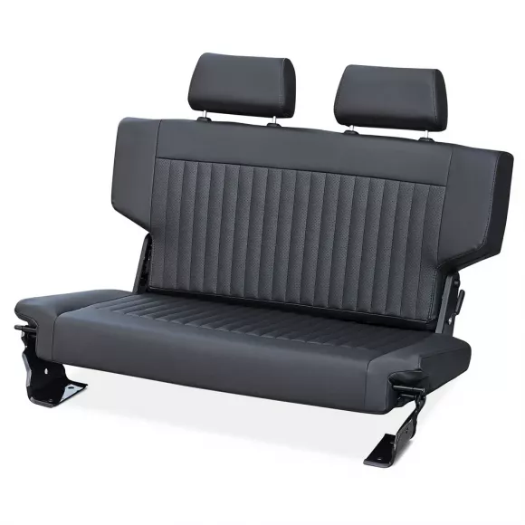Caballo Classic Black Pleated Fold & Tumble Rear Bench Seat, 66-77 Bronco Questions & Answers