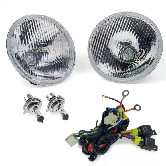 Stock Style H4 Headlight Kit w/Night Lighter Harness, 66-78 Ford Bronco Questions & Answers