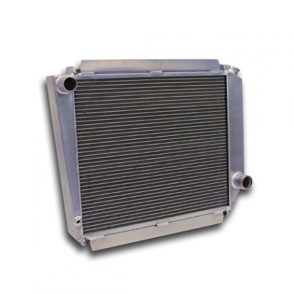 The 5.0 Radiator will not fit with the F100 2WD power steering conversion in 66-77 Broncos. Is this conversion have the PS unit on the inside of the frame or outside?