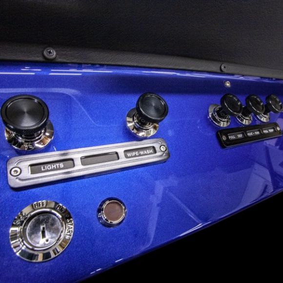 WH Black Billet Dash Knobs, 66-77 Ford Bronco
