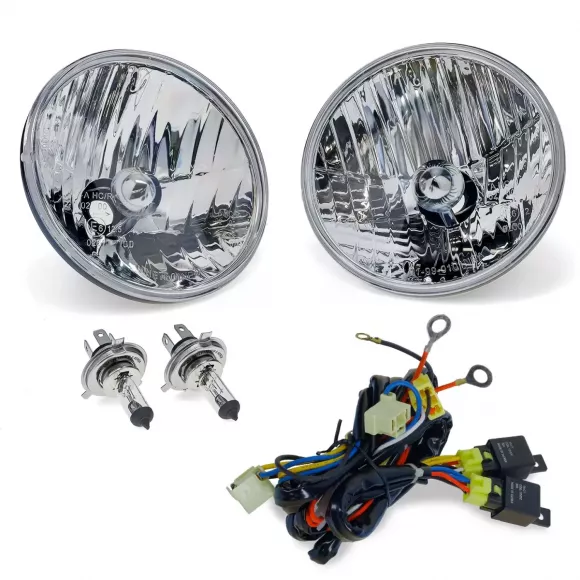 Clear H4 Headlight Kit w/Night Lighter Harness, 66-78 Ford Bronco Questions & Answers