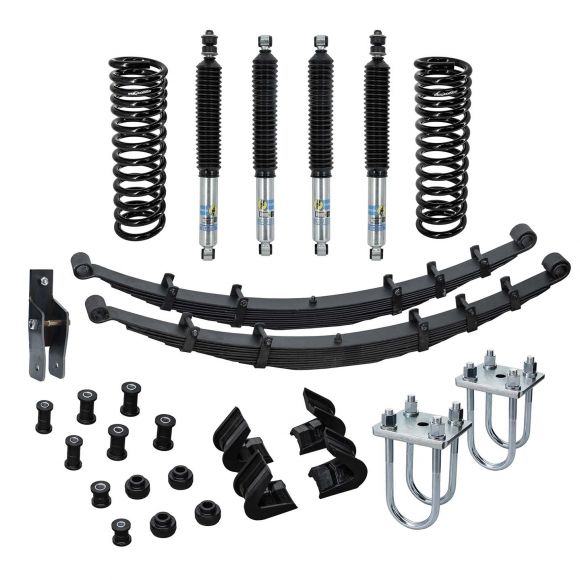 What hardware do I need for installing this kit? I have the spring and shackle bolt kit, the radius arm bolt kit, shackles, and nothing for the front :-) I'm working from a bare frame. Thanks!!