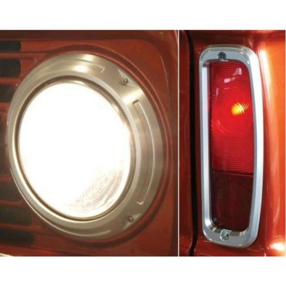 Billet Headlight Rings + Taillight Bezels Set | 66-77 Ford Bronco Questions & Answers