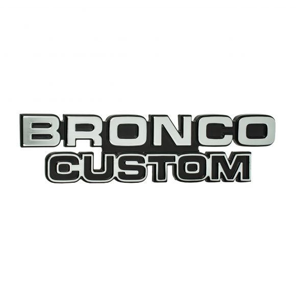 Bronco Custom Emblem | 78-79 Ford Bronco Questions & Answers