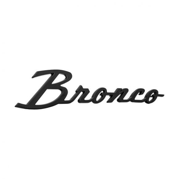 Bronco Script Fender Emblem + Clips | Black | 66-77 Ford Bronco Questions & Answers