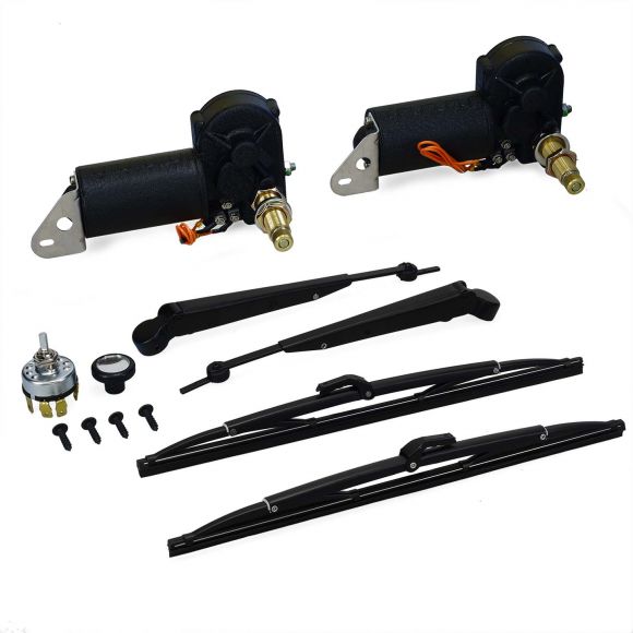Dual Electric Windshield Wiper Kit + Black Arms & Blades | 66-77 Ford Bronco Questions & Answers
