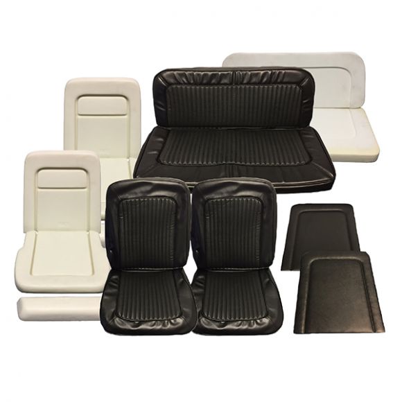 Black Seat Upholstery Set + Foam Kit | Front & Rear | 68-77 Ford Bronco Questions & Answers