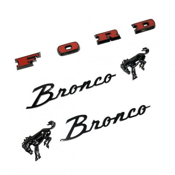 Fender & Grille Emblem Badge Kit | Black Chrome | 66-77 Ford Bronco Questions & Answers