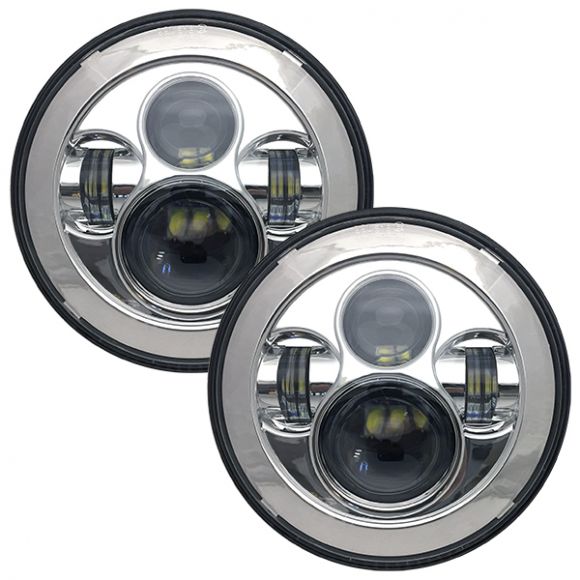 Revolution LED Headlights | Chrome, 7" Round | 66-78 Bronco, 48-78 Ford Truck Questions & Answers