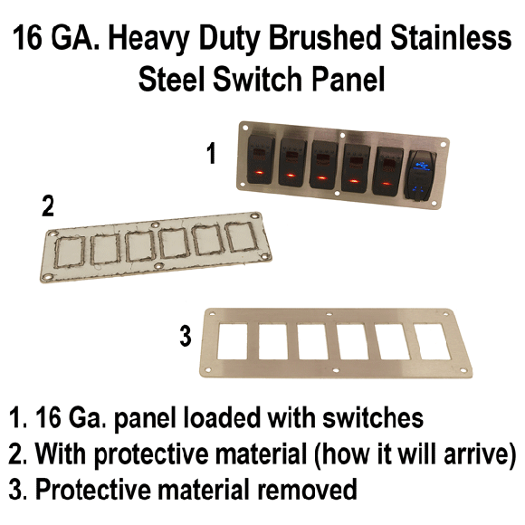 Custom Rocker Switch Panel | 6 Switches | Brushed Stainless Questions & Answers