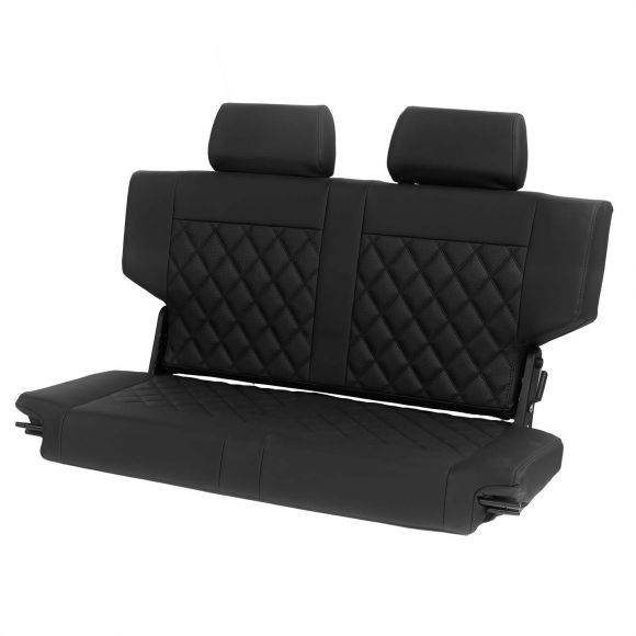 Caballo Classic Black Diamond Fold & Tumble Rear Bench Seat, 66-77 Bronco Questions & Answers