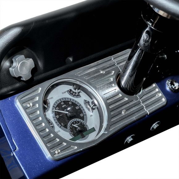 What are the diameters of the guage cluster and steering column holes? I do not have stock components.