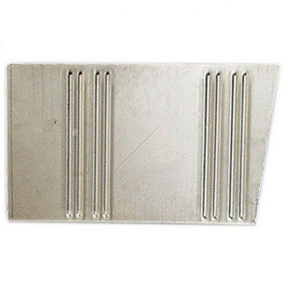 What gauge is this piece?<br>Is this piece flat or does it have flanges to weld to the pieces it butts to (floor, kick panel, tunnel, firewall)?