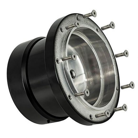 Does this adapter have slip rings that ride on the spring loaded pins of the stock column, and if it does, what is the setup for a horn button?