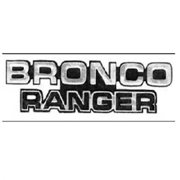 Bronco Ranger Emblem | 78-79 Ford Bronco Questions & Answers