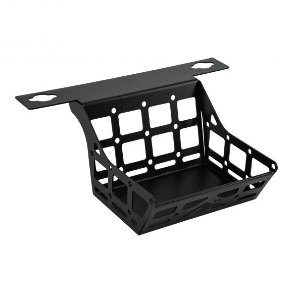 When mounted,  does it fold down to get things out? Looks like it mounts pretty close to the roof panels.